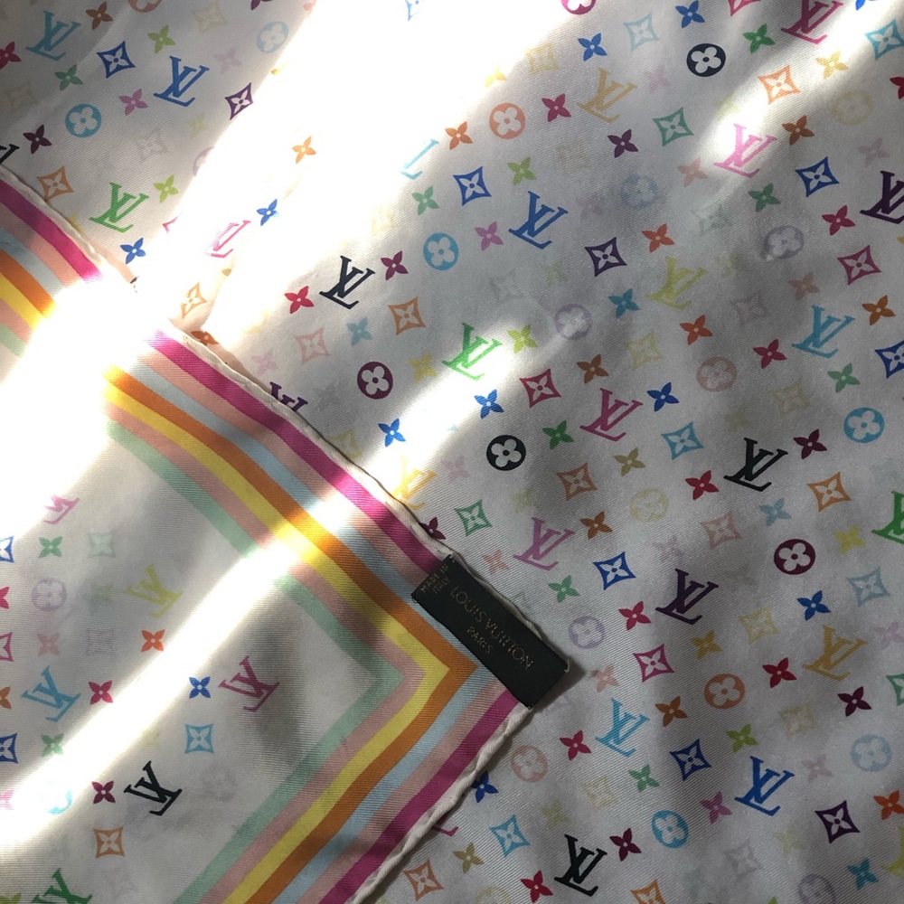 Louis Vuitton 100% silk scarf